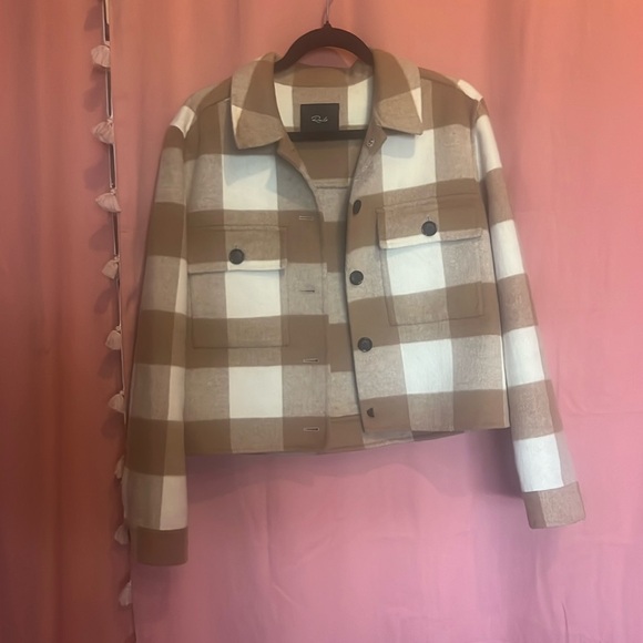 Rails Steffi wool plaid coat jacket size M NEW - Picture 1 of 4
